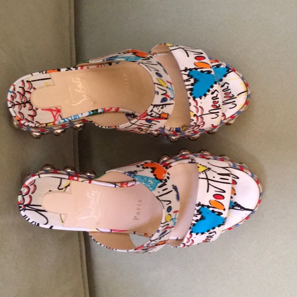 Christian Louboutin Multicolor Platform Sandals
